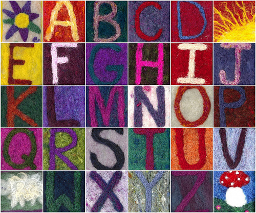 Felted Alphabet Felted Alphabet
