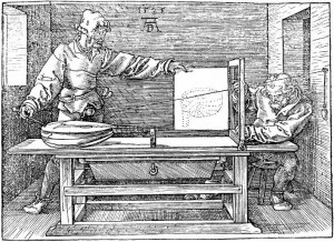 duerer-perspective duerer perspective 300x218 Consequences of the discovery of perspective in art